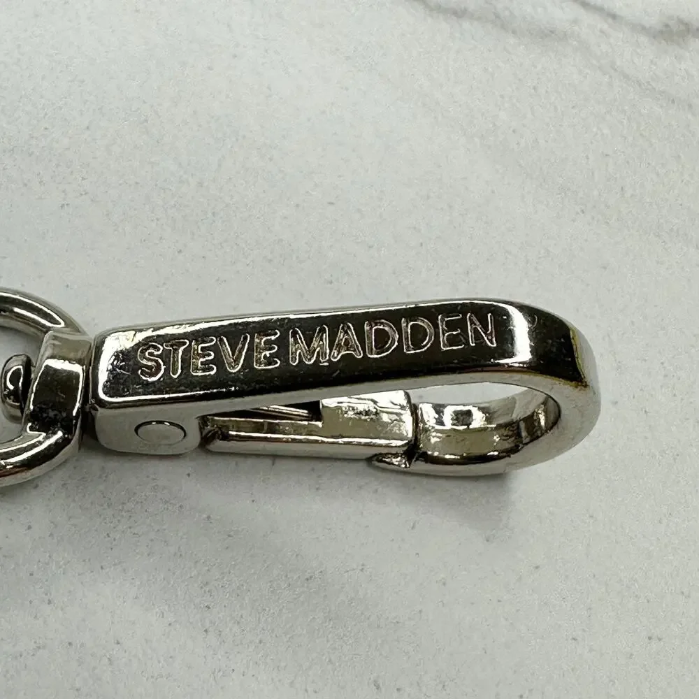 Steve Madden Rhinestone Faux Pearl Chain Belt OS ✨